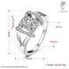 Wholesale Romantic Platinum Round White CZ Ring TGGPR854 2 small