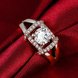 Wholesale Romantic Platinum Round White CZ Ring TGGPR854 3 small