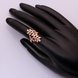 Wholesale Classic Rose Gold Plant White CZ Ring TGGPR1000 1 small