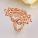 Wholesale Classic Rose Gold Plant White CZ Ring TGGPR1000 2 small