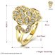 Wholesale Romantic 24K Gold Animal White CZ Ring TGGPR1044 1 small