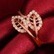 Wholesale Classic Rose Gold Plant White CZ Ring TGGPR1062 1 small