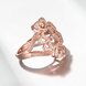 Wholesale Classic Rose Gold Heart White CZ Ring TGGPR1103 0 small