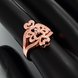 Wholesale Classic Rose Gold Heart White CZ Ring TGGPR1103 4 small