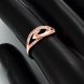 Wholesale Classic Rose Gold Geometric White CZ Ring TGGPR1117 2 small