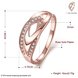 Wholesale Classic Rose Gold Geometric White CZ Ring TGGPR1117 4 small