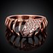 Wholesale Trendy Rose Gold Geometric White CZ Ring TGGPR1130 0 small