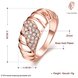 Wholesale Trendy Rose Gold Geometric White CZ Ring TGGPR1130 1 small