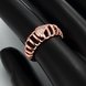 Wholesale Trendy Rose Gold Geometric White CZ Ring TGGPR1130 4 small