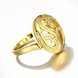Wholesale Trendy 24K Gold Oval Ring TGGPR1137 3 small