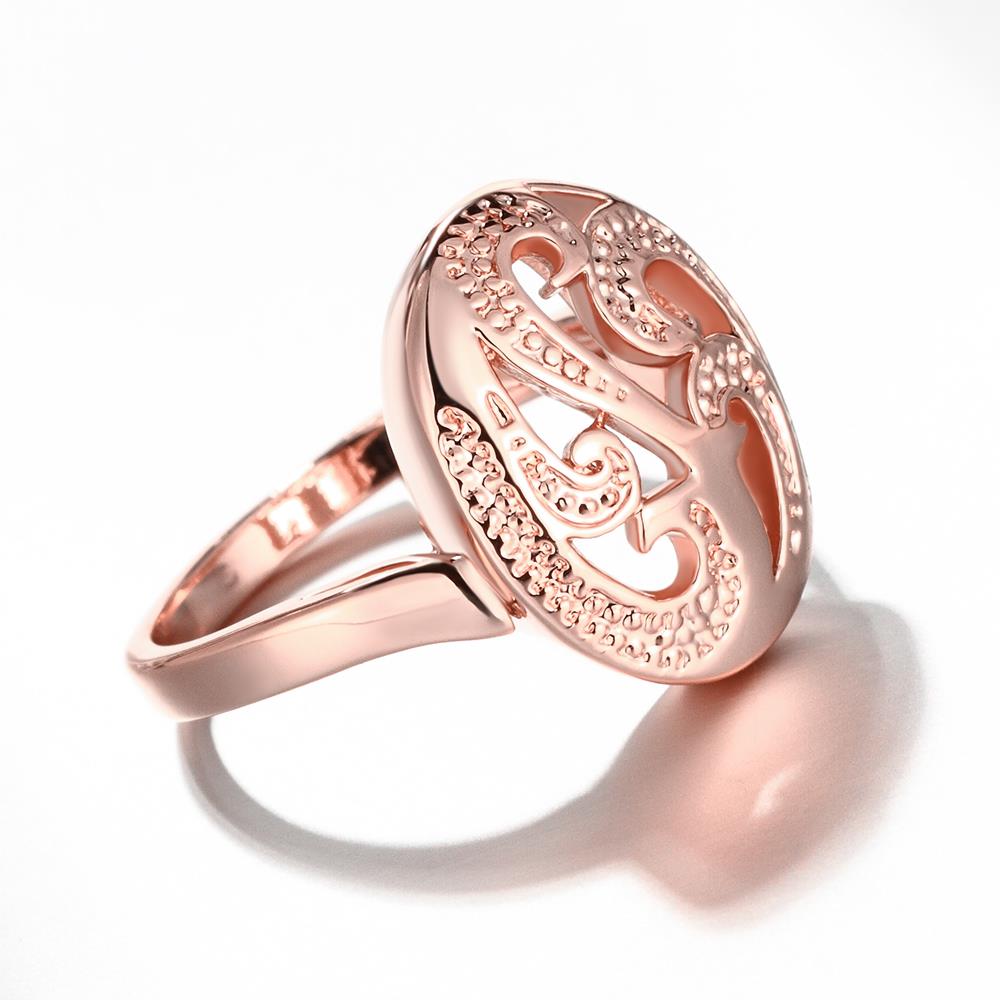 Wholesale Classic Rose Gold Oval White Ring TGGPR1144 3