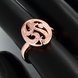 Wholesale Classic Rose Gold Oval White Ring TGGPR1144 4 small