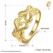Wholesale Romantic 24K Gold Heart White Ring TGGPR1151 1 small