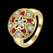 Wholesale Classic 24K Gold Star White Rhinestone Ring TGGPR1193 0 small