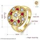 Wholesale Classic 24K Gold Star White Rhinestone Ring TGGPR1193 1 small