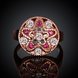 Wholesale Classic Rose Gold Star White Rhinestone Ring TGGPR1200 1 small