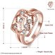 Wholesale Classic Rose Gold Geometric White Rhinestone Ring TGGPR1214 0 small