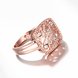 Wholesale Classic Rose Gold Geometric White Rhinestone Ring TGGPR1214 3 small