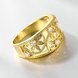 Wholesale Classic 24K Gold Round White CZ Ring TGGPR1221 1 small