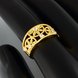 Wholesale Classic 24K Gold Round White CZ Ring TGGPR1221 2 small