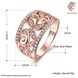 Wholesale Trendy Rose Gold Plant White CZ Ring TGGPR1254 0 small
