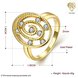 Wholesale Trendy 24K Gold Oval White CZ Ring TGGPR1297 0 small