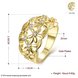 Wholesale Classic 24K Gold Plant White CZ Ring TGGPR1339 0 small