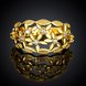 Wholesale Classic 24K Gold Plant White CZ Ring TGGPR1339 1 small