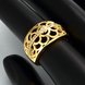 Wholesale Classic 24K Gold Geometric White CZ Ring TGGPR1350 0 small