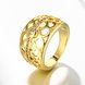 Wholesale Classic 24K Gold Geometric White CZ Ring TGGPR1350 3 small