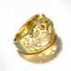 Wholesale Classic 24K Gold Geometric White CZ Ring TGGPR1350 4 small