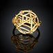 Wholesale Classic 24K Gold Insect White CZ Ring TGGPR1356 1 small