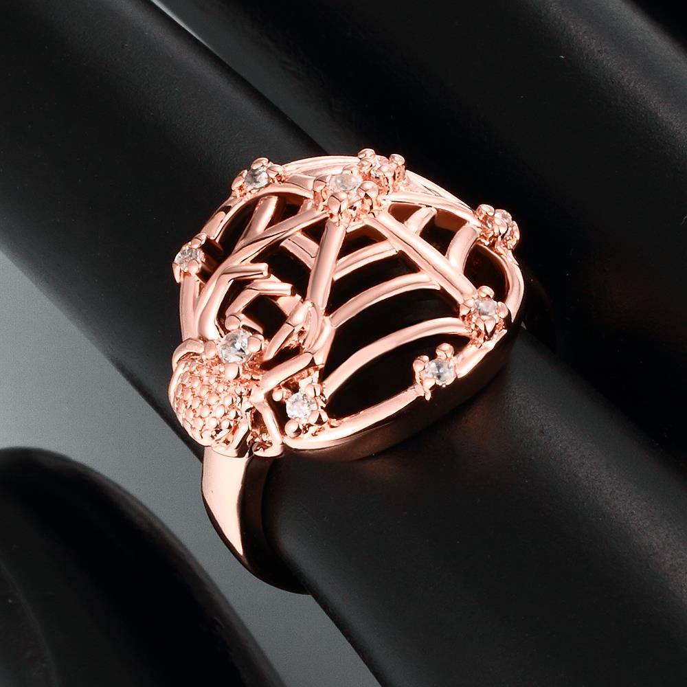Wholesale Classic Rose Gold Insect White CZ Ring TGGPR1360 4