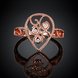 Wholesale Classic Rose Gold Water Drop White CZ Ring TGGPR1384 2 small
