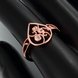 Wholesale Classic Rose Gold Water Drop White CZ Ring TGGPR1384 4 small