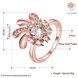 Wholesale Classic Rose Gold Plant White CZ Ring TGGPR1413 0 small