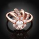 Wholesale Classic Rose Gold Plant White CZ Ring TGGPR1413 1 small
