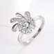 Wholesale Classic Platinum Plant White CZ Ring TGGPR1421 4 small