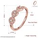 Wholesale Classic Rose Gold Plant White CZ Ring TGGPR1437 0 small