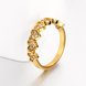 Wholesale Classic 24K Gold Heart White CZ Ring TGGPR1453 1 small