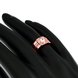 Wholesale Classic Rose Gold Geometric White CZ Ring TGGPR1473 3 small