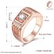 Wholesale Classic Rose Gold Geometric White CZ Ring TGGPR1489 4 small