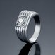 Wholesale Classic Platinum Geometric White CZ Ring TGGPR1495 1 small