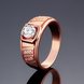 Wholesale Romantic  rose Gold Geometric White CZ Ring Luxury Diamond Fine Jewelry Wedding Anniversary Party  Gift TGGPR208 0 small