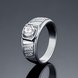 Wholesale Classic Platinum Geometric White CZ Ring Fine Jewelry Wedding Anniversary Party  Gift TGGPR215 0 small