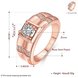 Wholesale Fashion hot sale jewelry China Casual/Sporty Rose Gold Geometric White CZ Ring TGGPR250 4 small
