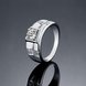 Wholesale Fashion hot sale jewelry China Casual/Sporty Platinum Geometric White CZ Ring TGGPR257 1 small