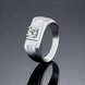 Wholesale Fashion hot sale jewelry China Casual/Sporty Platinum Geometric White CZ Ring TGGPR277 1 small