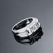 Wholesale Fashion hot sale jewelry China Casual/Sporty Platinum Geometric White CZ Ring TGGPR277 2 small