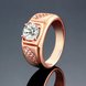 Wholesale Classic Rose Gold Geometric White CZ Ring Fashion Simple Stylish Jewelry TGGPR312 2 small